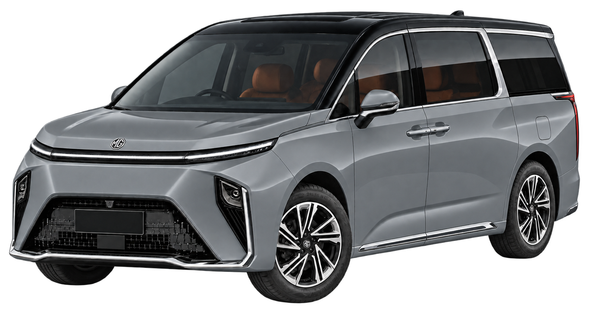 MG Motor M9 in Concrete Grey with Black Roof